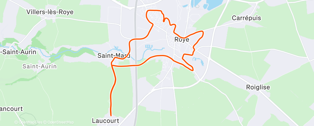 Map of the activity, Sortie longue