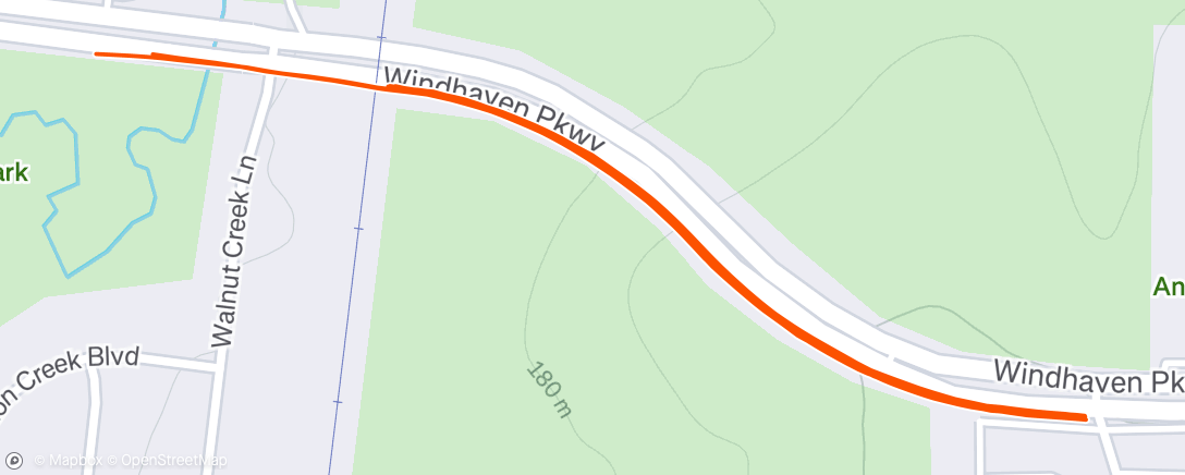 Map of the activity, Morning Weighted Vest Walk - Hill Repeats