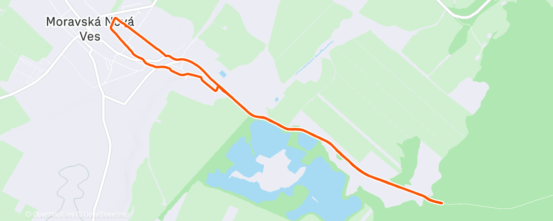 Map of the activity, Lauf am Morgen