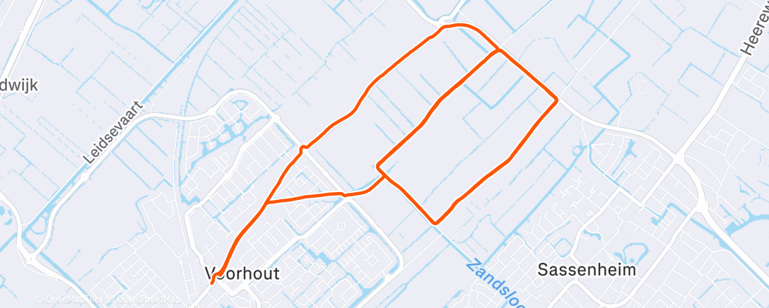 Map of the activity, Tempotraining