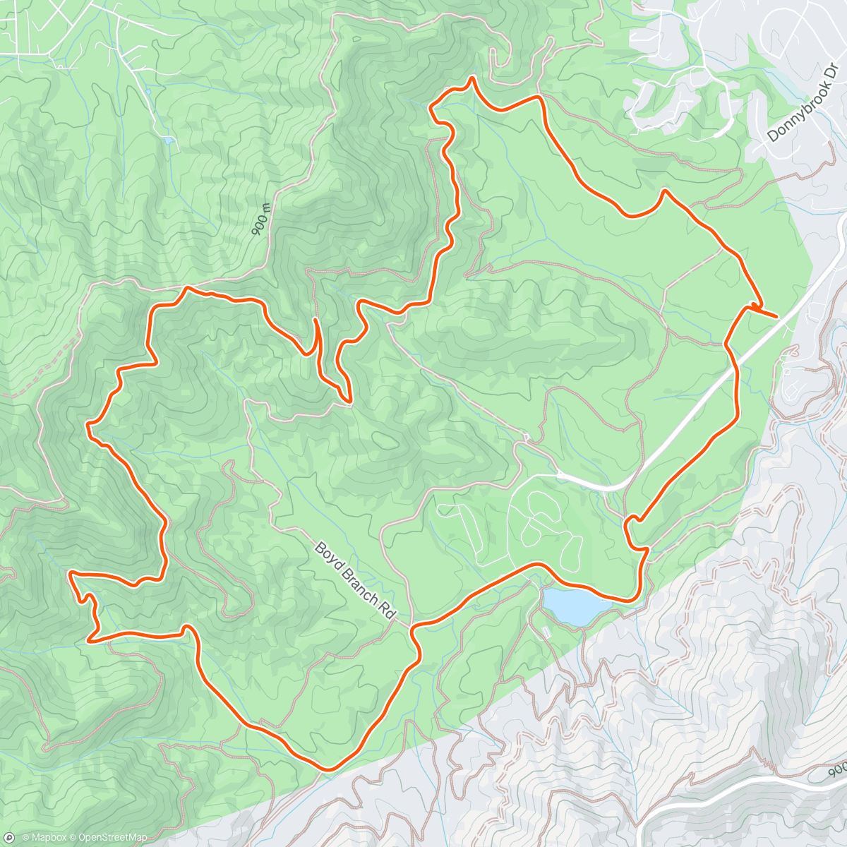 Map of the activity, Morning Run