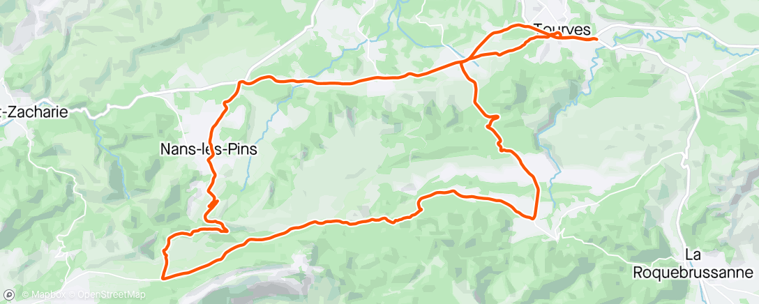 Mappa dell'attività Vélo dans l'après-midi