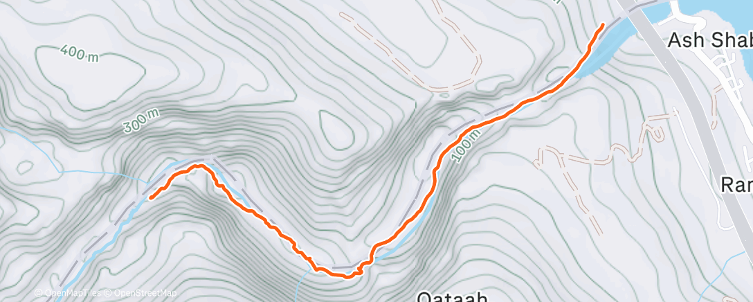 Карта физической активности (Afternoon Hike)