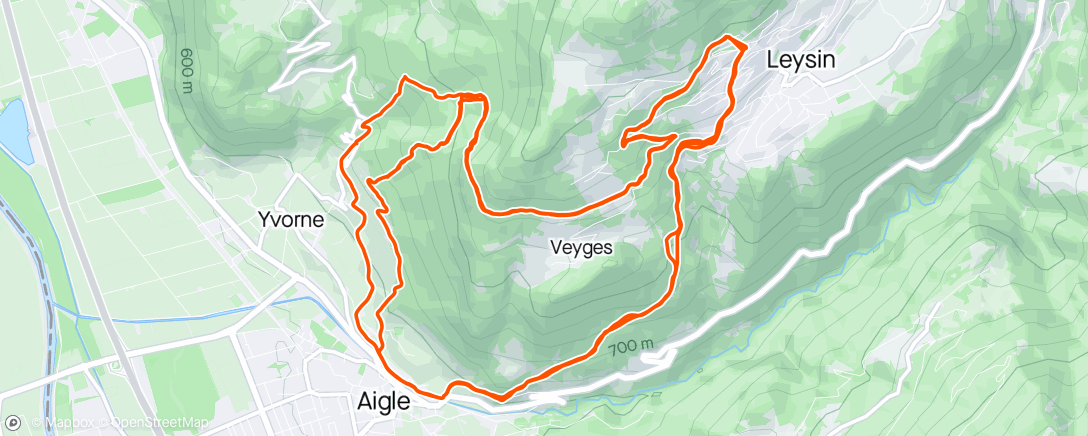 Map of the activity, Few more laps at Aigle