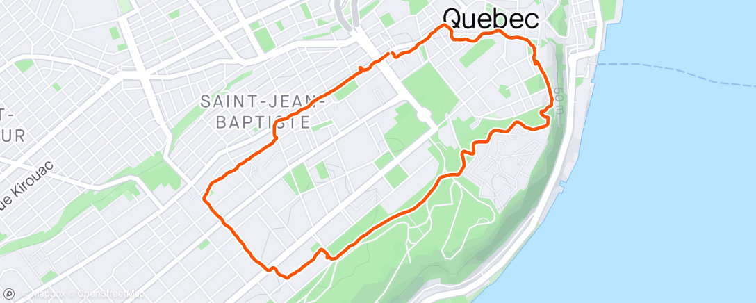 Map of the activity, Marche Québec