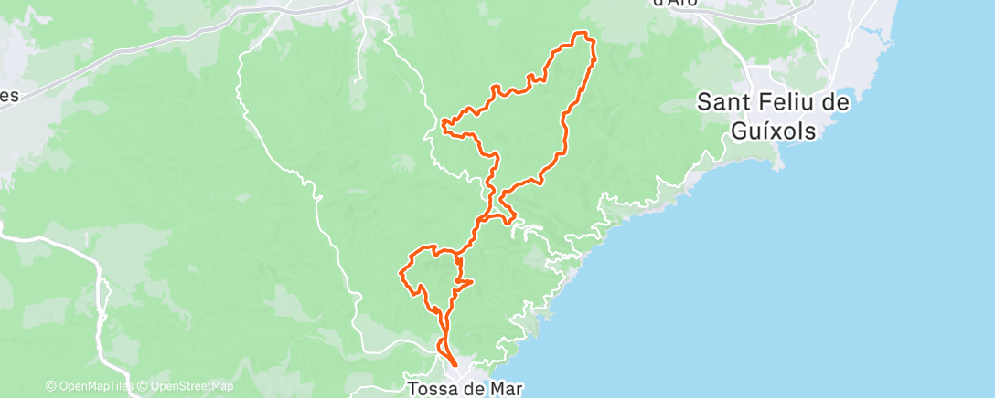 Map of the activity, Morning Ride