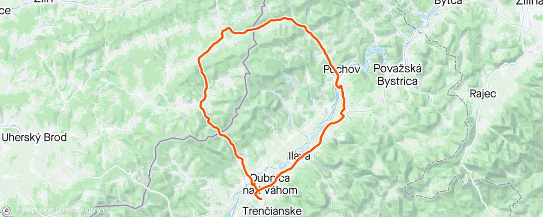 活动地图，Veľká Morava Ride