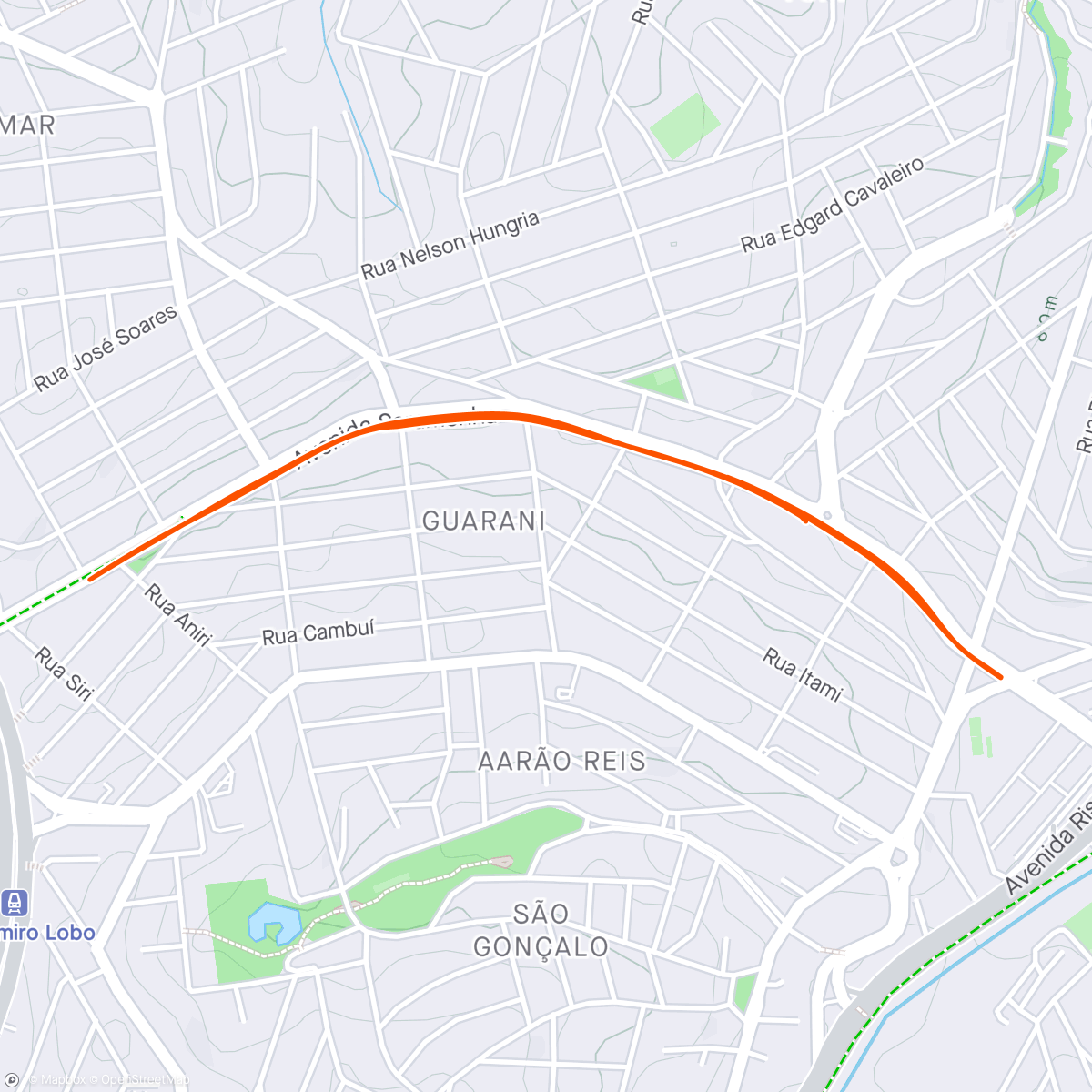 Map of the activity, Caminhada suave 😜