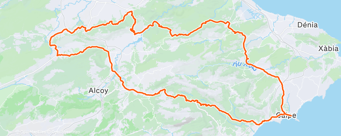 Map of the activity, Morning Ride