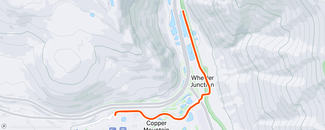 Map of the activity, Morning Run