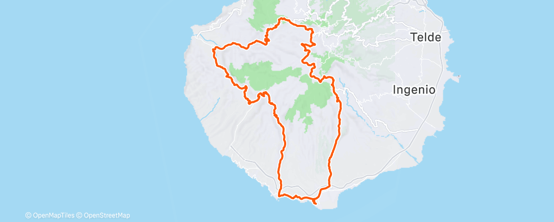Mapa de la actividad (Ciclismo)