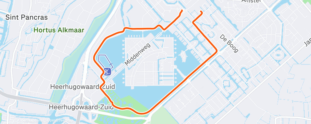 Map of the activity, Ochtendwandeling