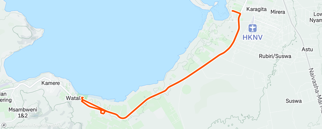 Map of the activity, Afternoon Ride
