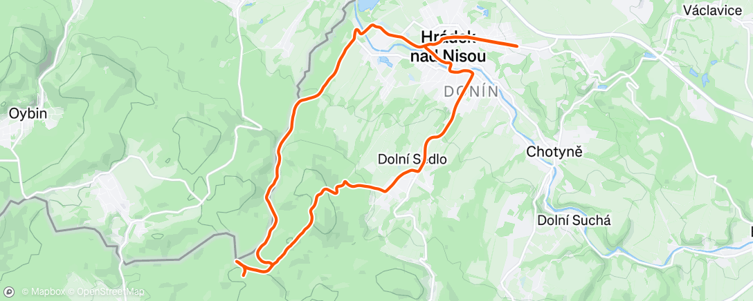 Map of the activity, Morning Mountain Bike Ride