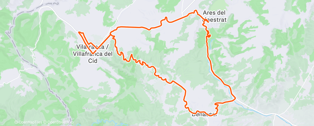 Map of the activity, Bicicleta matutina