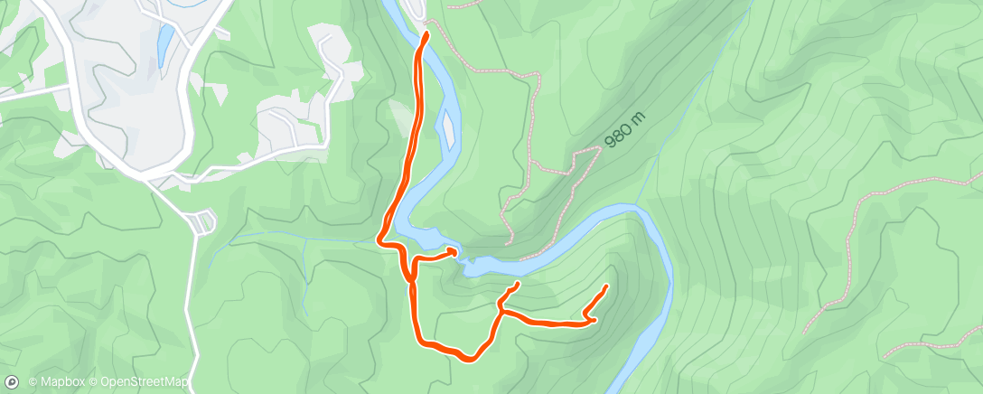 Map of the activity, Linville Falls