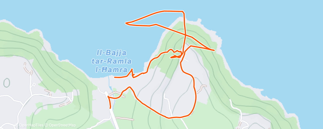 Карта физической активности (Afternoon Hike)