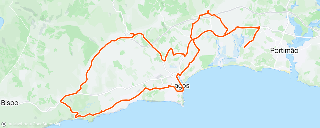 Mapa de la actividad, Morning Ride - Boca do Rio / Bensafrim with RB