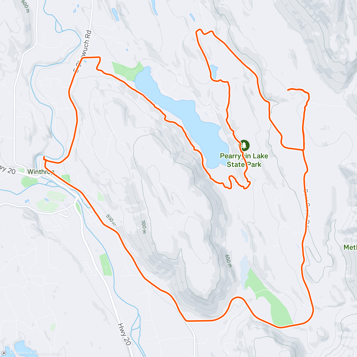 Map of the activity, ☀️🚴🧡