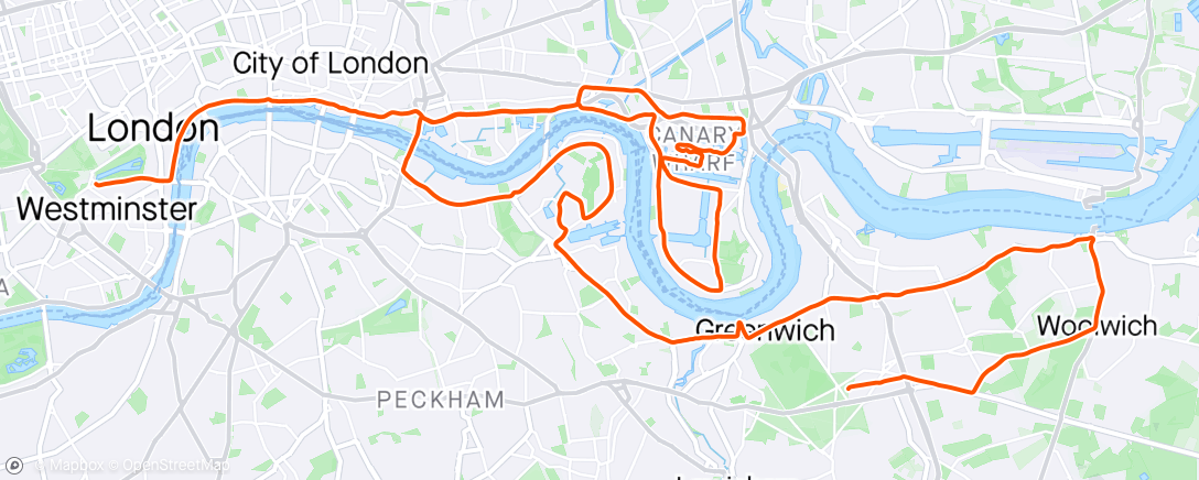 Map of the activity, My 5th London 🥳