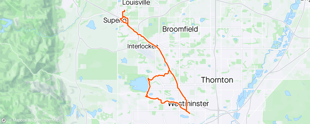 Map of the activity, First ride in a looooong time