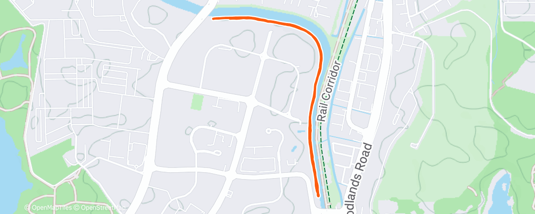 Map of the activity, Night Run