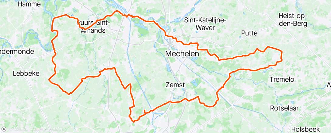 Map of the activity, Chasse Patat 🚴‍♂️🌥️ #komoptegenkanker