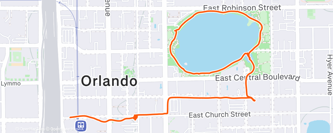 Map of the activity, Afternoon Walk