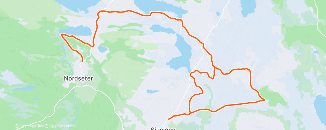 Map of the activity, Øve litt på skøyting med Bjørn 😁