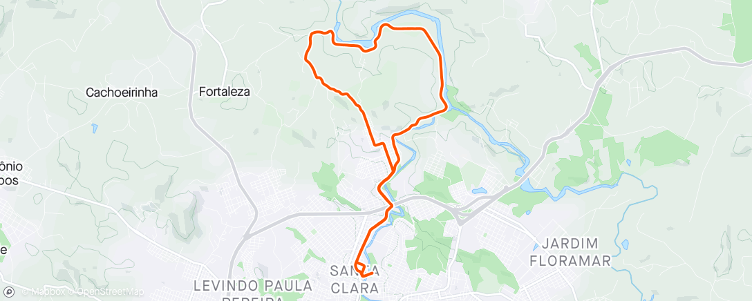 Карта физической активности (Manhã Ciclismo)