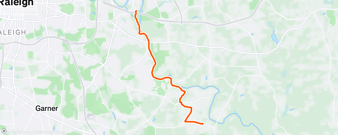 Map of the activity, Morning Run