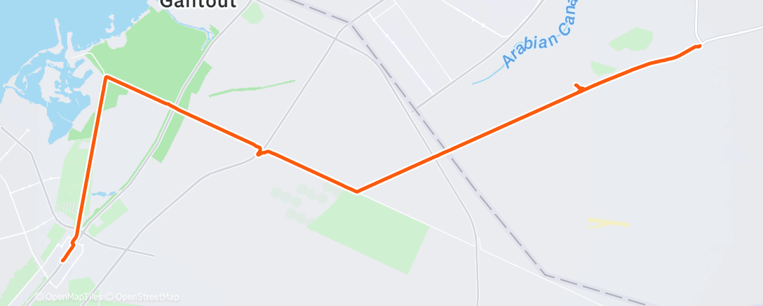 Map of the activity, Bicycle Ride