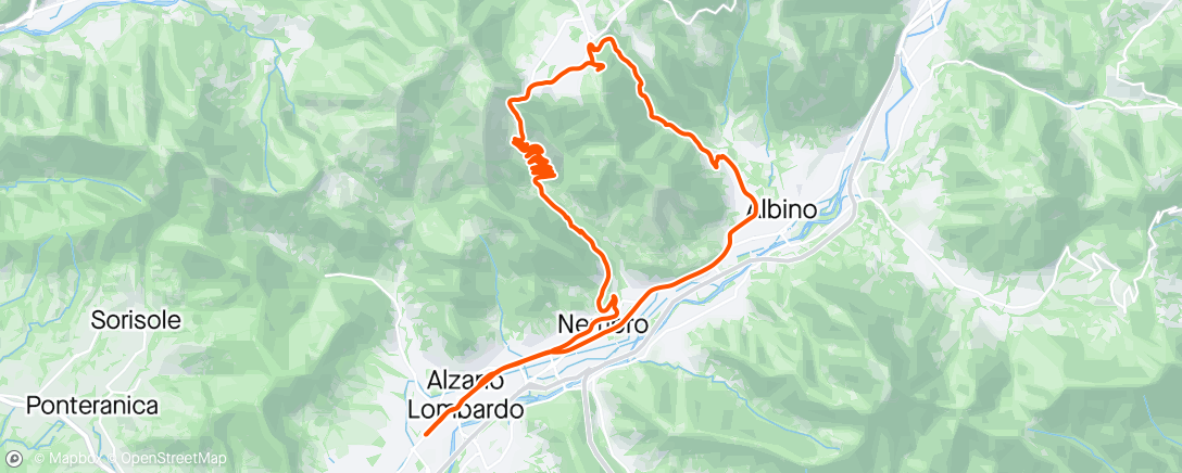 Map of the activity, MTB Evening Ride