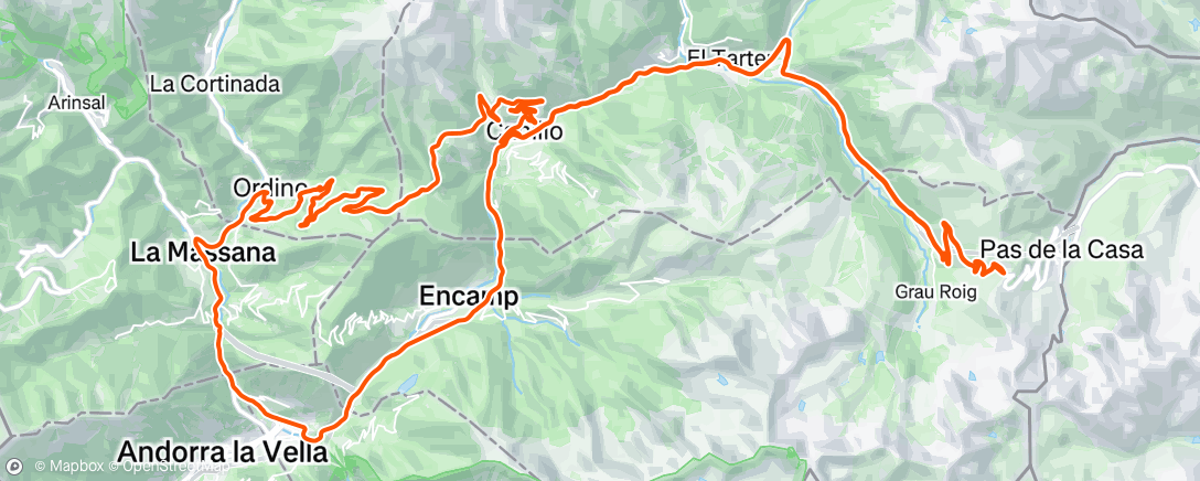 Map of the activity, Morning Ride