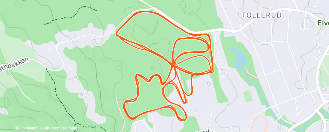 Map of the activity, Skøyting med Hannah