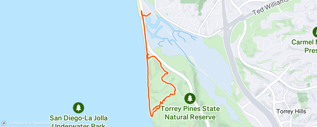 Map of the activity, Morning Walk