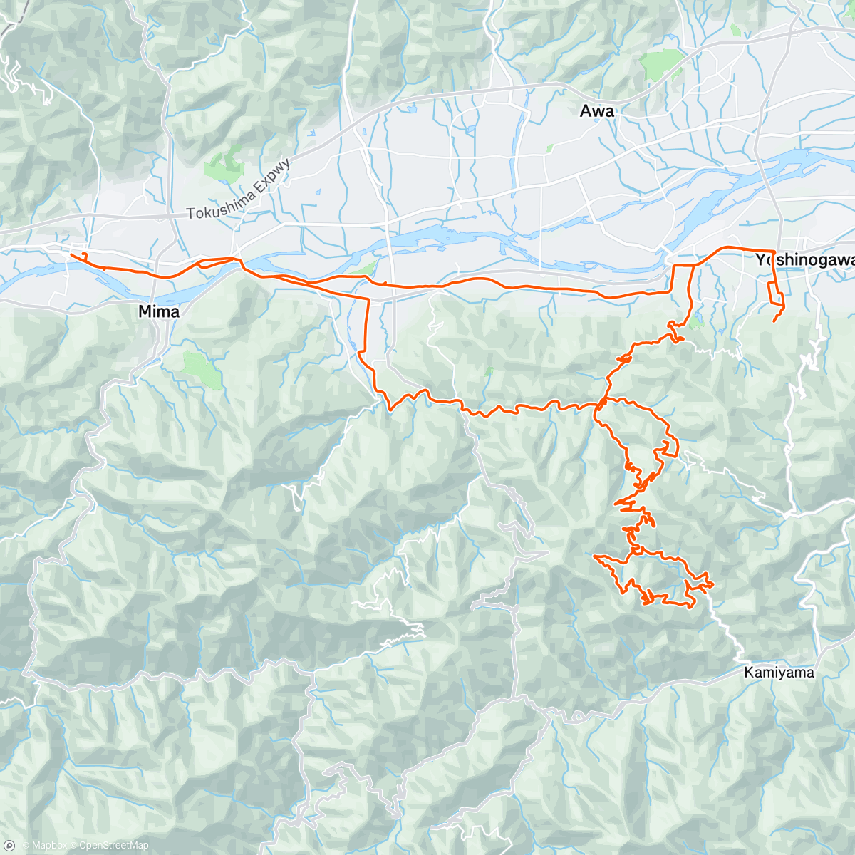 Map of the activity, 遍路ころがし / The Most Difficult Section of Shikoku Pilgrimage “Henro Korogashi”