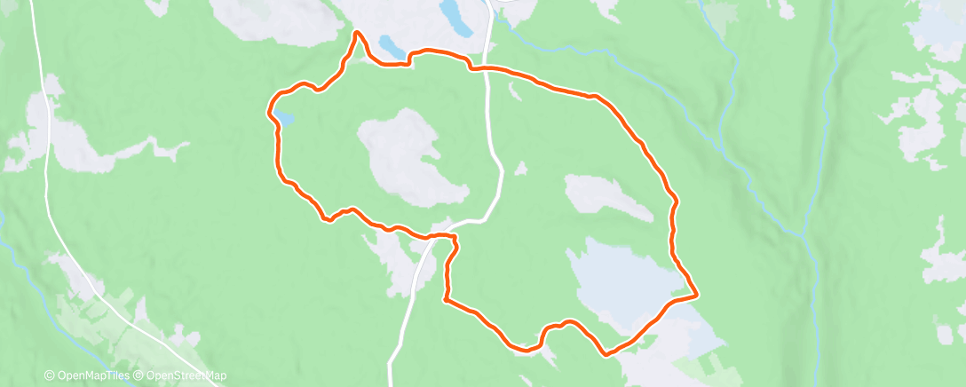Map of the activity, Lunch Nordic Ski