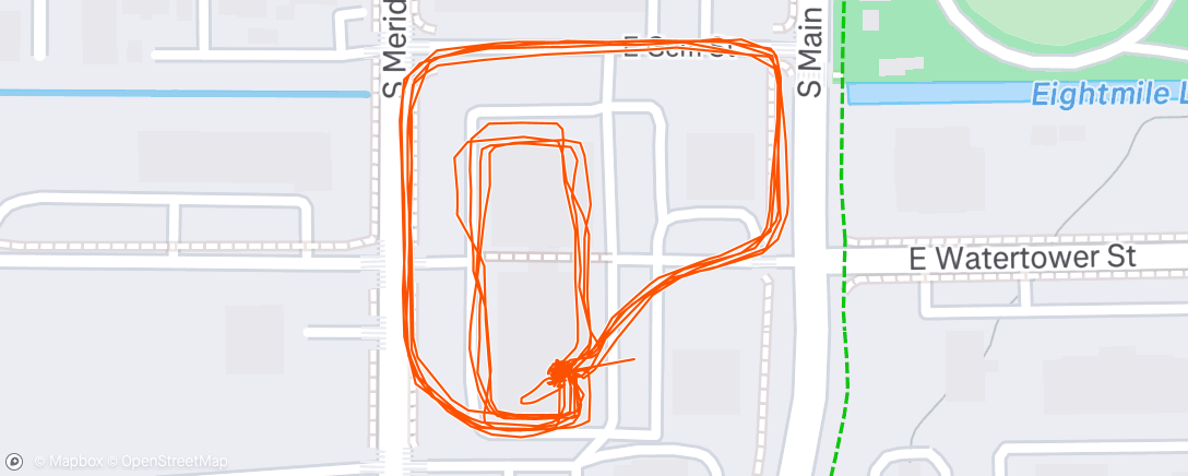 Map of the activity, Morning Run