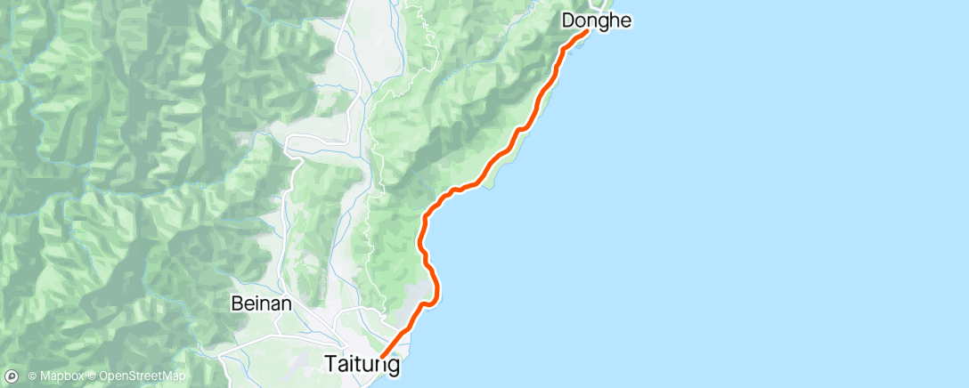 Map of the activity, Group Ride: Challenge Taiwan 🇹🇼