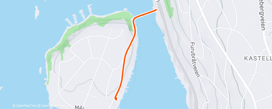 Map of the activity, Afternoon Walk
