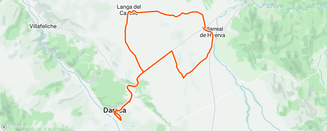 Map of the activity, Bicicleta por la mañana