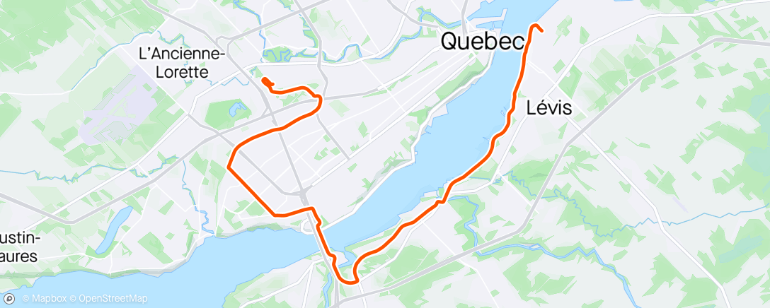 Mapa de la actividad, Sortie vélo dans l'après-midi