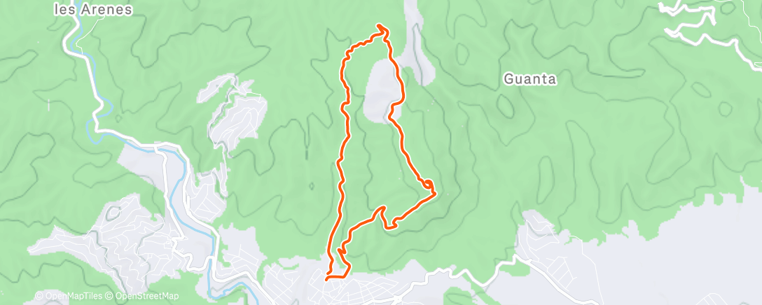 Map of the activity, Morning Mountain Bike Ride