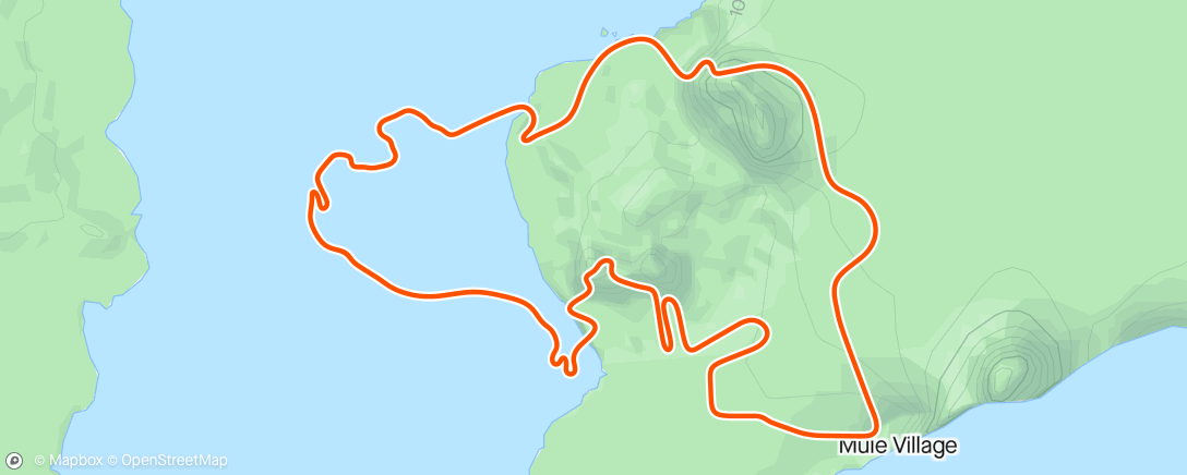 Mapa da atividade, Zwift - Over - Unders in Watopia