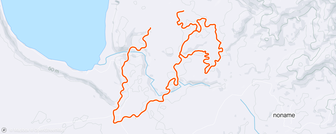 Map of the activity, Zwift - Valley to Mountaintop in Makuri Islands