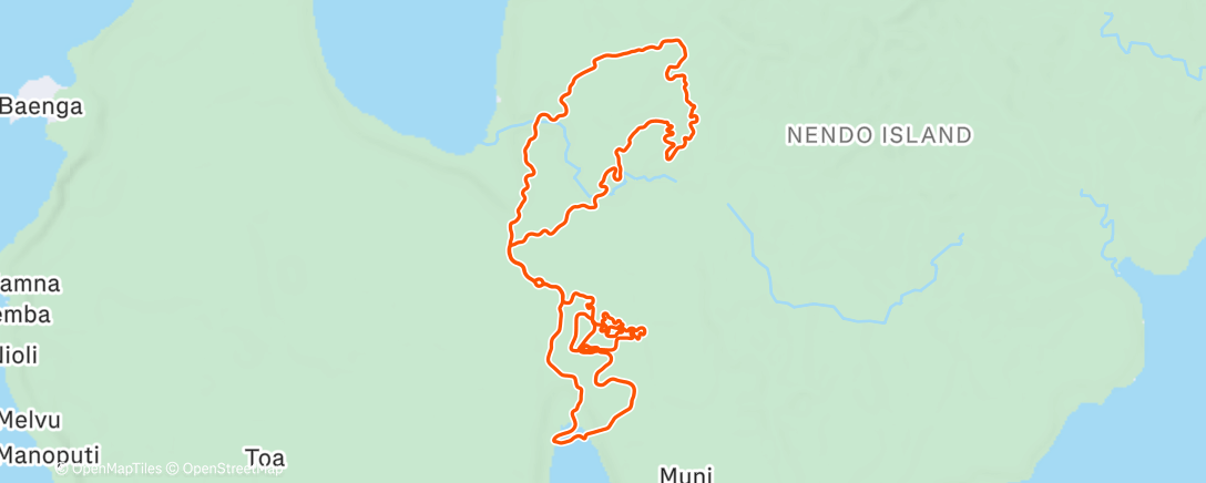 Map of the activity, Zwift - Group Ride: Standard - Stage 1 - Tour de Zwift on Chasing the Sun in Makuri Islands