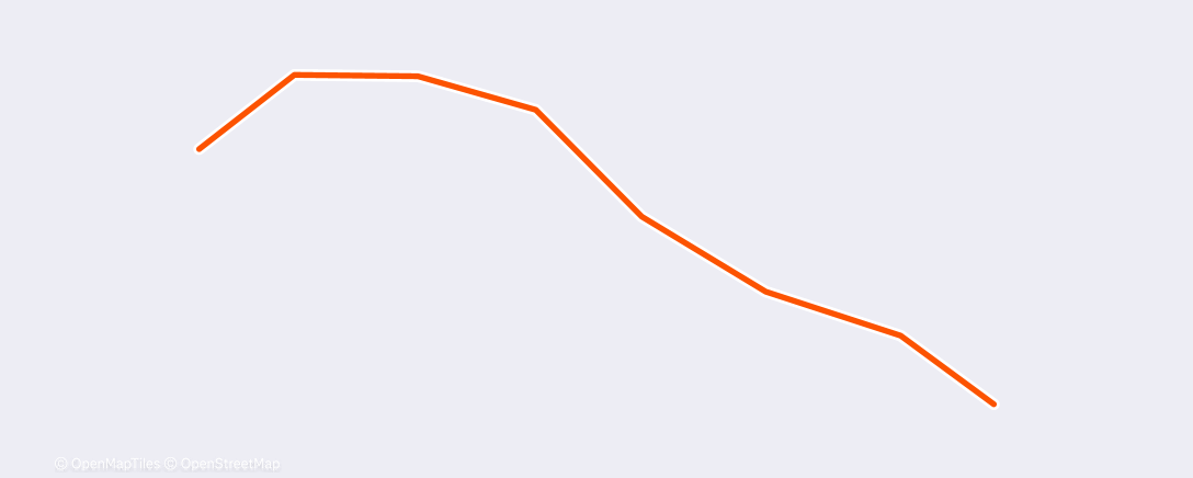 Map of the activity, Morning Run