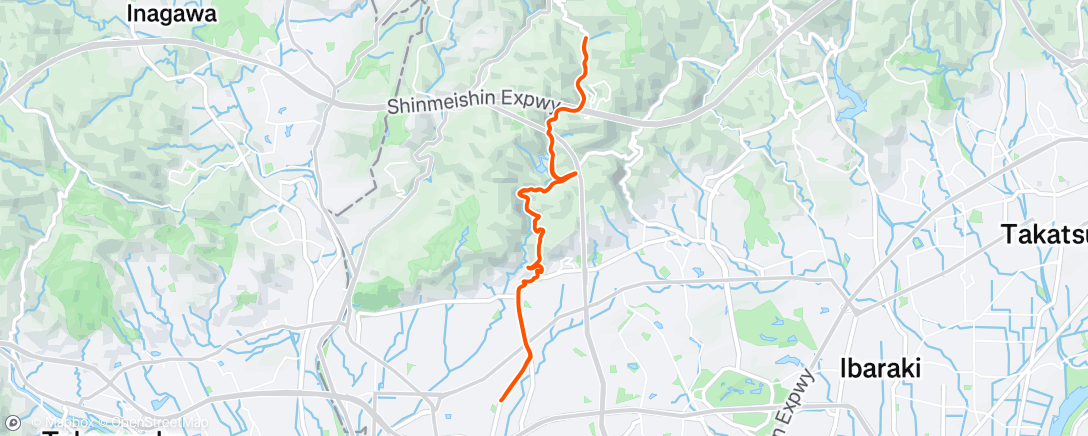 Map of the activity, 午後のライド