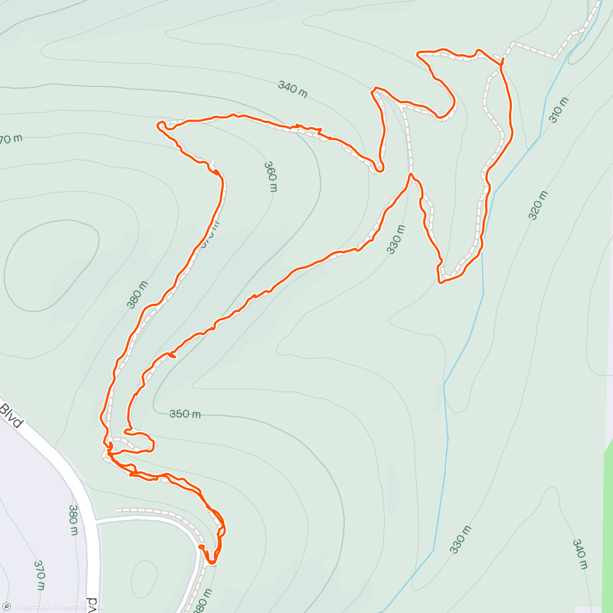 Map of the activity, Hike with Tarra and her RC rock crawler
